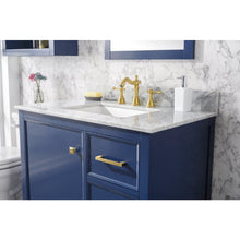 Load image into Gallery viewer, Legion Furniture WLF2136-B 36&quot; BLUE FINISH SINK VANITY CABINET WITH CARRARA WHITE TOP