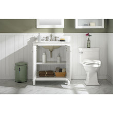 Load image into Gallery viewer, Legion Furniture WLF2130-W 30&quot; WHITE FINISH SINK VANITY CABINET WITH CARRARA WHITE TOP