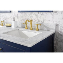 Load image into Gallery viewer, Legion Furniture WLF2160D-B 60&quot; BLUE FINISH DOUBLE SINK VANITY CABINET WITH CARRARA WHITE TOP