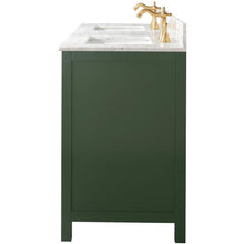 Load image into Gallery viewer, Legion Furniture WLF2160D-VG 60&quot; VOGUE GREEN FINISH DOUBLE SINK VANITY CABINET WITH CARRARA WHITE TOP