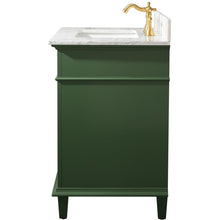 Load image into Gallery viewer, Legion Furniture WLF2230-VG 30&quot; VOGUE GREEN FINISH SINK VANITY CABINET WITH CARRARA WHITE TOP