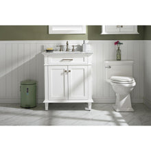 Load image into Gallery viewer, Legion Furniture WLF2230-W 30&quot; WHITE FINISH SINK VANITY CABINET WITH CARRARA WHITE TOP