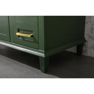 Legion Furniture WLF2236-VG 36" VOGUE GREEN FINISH SINK VANITY CABINET WITH CARRARA WHITE TOP