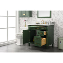 Load image into Gallery viewer, Legion Furniture WLF2236-VG 36&quot; VOGUE GREEN FINISH SINK VANITY CABINET WITH CARRARA WHITE TOP