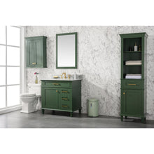 Load image into Gallery viewer, Legion Furniture WLF2236-VG 36&quot; VOGUE GREEN FINISH SINK VANITY CABINET WITH CARRARA WHITE TOP