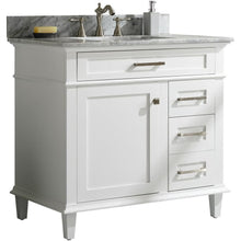 Load image into Gallery viewer, Legion Furniture WLF2236-W 36&quot; WHITE FINISH SINK VANITY CABINET WITH CARRARA WHITE TOP
