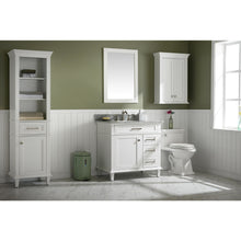 Load image into Gallery viewer, Legion Furniture WLF2236-W 36&quot; WHITE FINISH SINK VANITY CABINET WITH CARRARA WHITE TOP