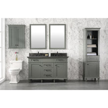 Load image into Gallery viewer, Legion Furniture WLF2254-PG 54&quot; PEWTER GREEN FINISH DOUBLE SINK VANITY CABINET WITH BLUE LIME STONE TOP