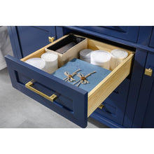 Load image into Gallery viewer, Legion Furniture WLF2260D-B 60&quot; BLUE FINISH DOUBLE SINK VANITY CABINET WITH CARRARA WHITE TOP