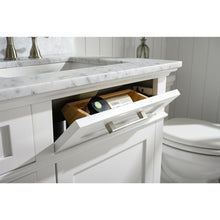 Load image into Gallery viewer, Legion Furniture WLF2260D-W 60&quot; WHITE FINISH DOUBLE SINK VANITY CABINET WITH CARRARA WHITE TOP