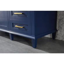 Load image into Gallery viewer, Legion Furniture WLF2260S-B 60&quot; BLUE FINISH SINGLE SINK VANITY CABINET WITH CARRARA WHITE TOP