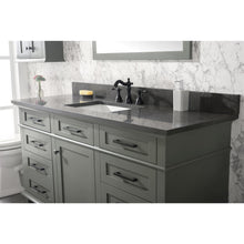 Load image into Gallery viewer, Legion Furniture WLF2260S-PG 60&quot; PEWTER GREEN FINISH SINGLE SINK VANITY CABINET WITH BLUE LIME STONE TOP