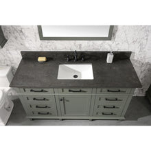 Load image into Gallery viewer, Legion Furniture WLF2260S-PG 60&quot; PEWTER GREEN FINISH SINGLE SINK VANITY CABINET WITH BLUE LIME STONE TOP