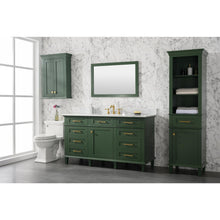 Load image into Gallery viewer, Legion Furniture WLF2260S-VG 60&quot; VOGUE GREEN FINISH SINGLE SINK VANITY CABINET WITH CARRARA WHITE TOP