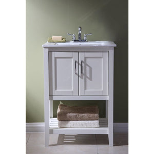 Legion Furniture WLF6020-W 24" SINK VANITY WITHOUT FAUCET