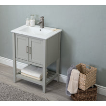 Load image into Gallery viewer, Legion Furniture WLF6023-RL 24&quot; KD WHITE GRAY SINK VANITY