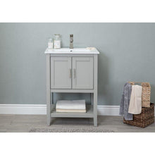 Load image into Gallery viewer, Legion Furniture WLF6023-RL 24&quot; KD WHITE GRAY SINK VANITY