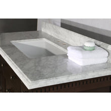 Load image into Gallery viewer, Legion Furniture WLF6036-48 48&quot; ANTIQUE COFFEE SINK VANITY WITH CARRARA WHITE TOP AND MATCHING BACKSPLASH WITHOUT FAUCET