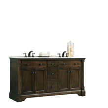 Load image into Gallery viewer, Legion Furniture WLF6036-60 60&quot; ANTIQUE COFFEE SINK VANITY WITH CARRARA WHITE TOP AND MATCHING BACKSPLASH WITHOUT FAUCET