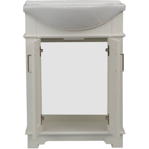 Legion Furniture WLF6042-W 24" WHITE SINK VANITY, NO FAUCET