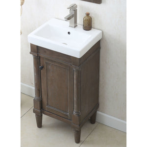 Legion Furniture WLF7021-18 18" WEATHERED GRAY SINK VANITY, NO FAUCET