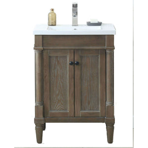 Legion Furniture WLF7021-24 24" WEATHERED GRAY SINK VANITY, NO FAUCET