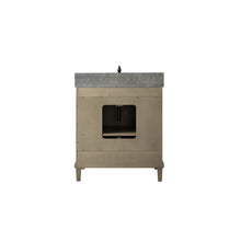 Load image into Gallery viewer, Legion Furniture WLF7040-30-AGO-BS 30&quot; ANTIQUE GRAY OAK VANITY WITH BLUE LIMESTONE TOP