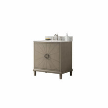 Load image into Gallery viewer, Legion Furniture WLF7040-30-AGO-CW 30&quot; ANTIQUE GRAY OAK VANITY WITH CARRARA WHITE TOP