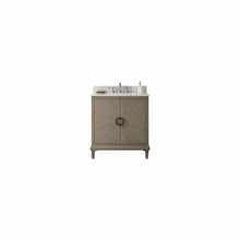 Load image into Gallery viewer, Legion Furniture WLF7040-30-AGO-CW 30&quot; ANTIQUE GRAY OAK VANITY WITH CARRARA WHITE TOP