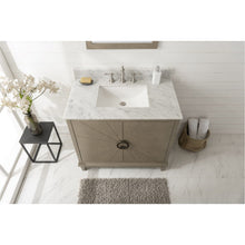 Load image into Gallery viewer, Legion Furniture WLF7040-36-AGO-CW 36&quot; ANTIQUE GRAY OAK  VANITY WITH CARRARA WHITE TOP