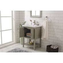 Load image into Gallery viewer, Legion Furniture WLF9024-RL 24&quot; KD WHITE GRAY SINK VANITY