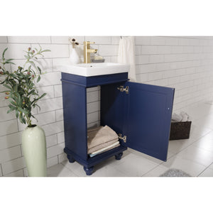 Legion Furniture WLF9318-B 18" BLUE SINK VANITY