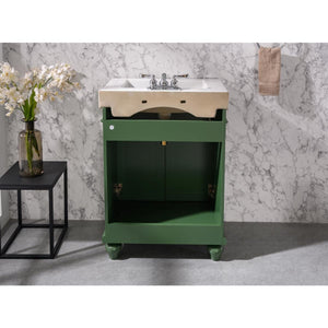 Legion Furniture WLF9324-VG 24" VOGUE GREEN SINK VANITY