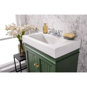 Legion Furniture WLF9324-VG 24" VOGUE GREEN SINK VANITY