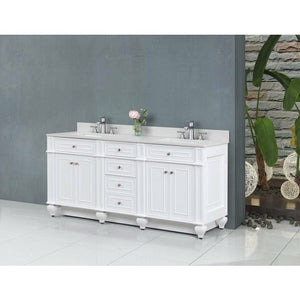 Design Element WN-72-W Winston 72" Double Vanity in White