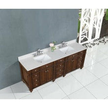 Load image into Gallery viewer, Design Element WN-84-BR Winston 84&quot; Double Vanity in Walnut