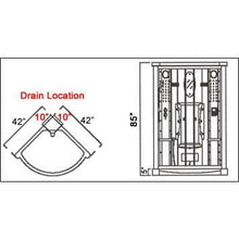 Load image into Gallery viewer, MESA 801A STEAM SHOWER 42&quot; X 42&quot; X 85&quot;