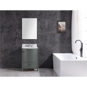 Legion Furniture WT9309-24-PG-PVC 24" PEWTER GREEN BATHROOM VANITY - PVC