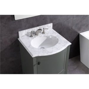 Legion Furniture WT9309-24-PG-PVC 24" PEWTER GREEN BATHROOM VANITY - PVC