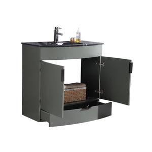 Legion Furniture WTM8130-36-PG-PVC 36" PEWTER GREEN BATHROOM VANITY - PVC