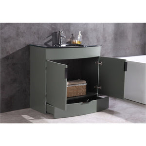 Legion Furniture WTM8130-36-PG-PVC 36" PEWTER GREEN BATHROOM VANITY - PVC