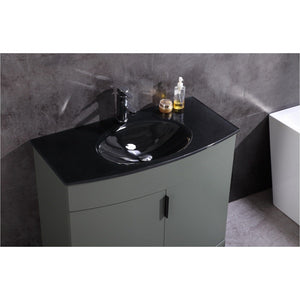 Legion Furniture WTM8130-36-PG-PVC 36" PEWTER GREEN BATHROOM VANITY - PVC