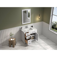 Load image into Gallery viewer, Legion Furniture WV2236-W 36&quot; WHITE FINISH SINK VANITY CABINET WITH CARRARA WHITE TOP