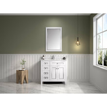 Load image into Gallery viewer, Legion Furniture WV2236-W 36&quot; WHITE FINISH SINK VANITY CABINET WITH CARRARA WHITE TOP