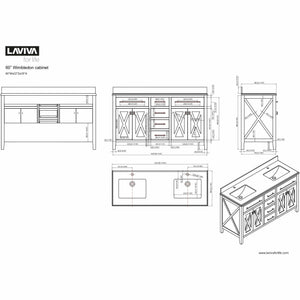 LAVIVA 313YG319-60E Wimbledon - 60 - Espresso Cabinet