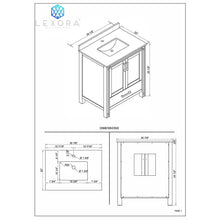 Load image into Gallery viewer, Lexora LZV352230SN00000 Ziva 30&quot; Rustic Barnwood Vanity Cabinet Only