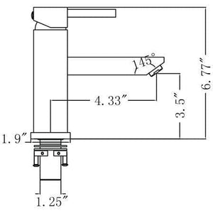 Legion Furniture ZY6001-BN UPC FAUCET WITH DRAIN-BRUSHED NICKEL