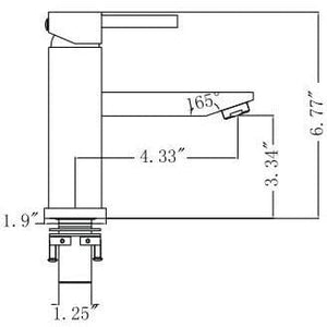 Legion Furniture ZY6003-OR UPC FAUCET WITH DRAIN-OIL RUBBER BLACK