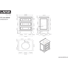 Load image into Gallery viewer, LAVIVA 313DVN-30E Luna - 30 - Espresso Cabinet